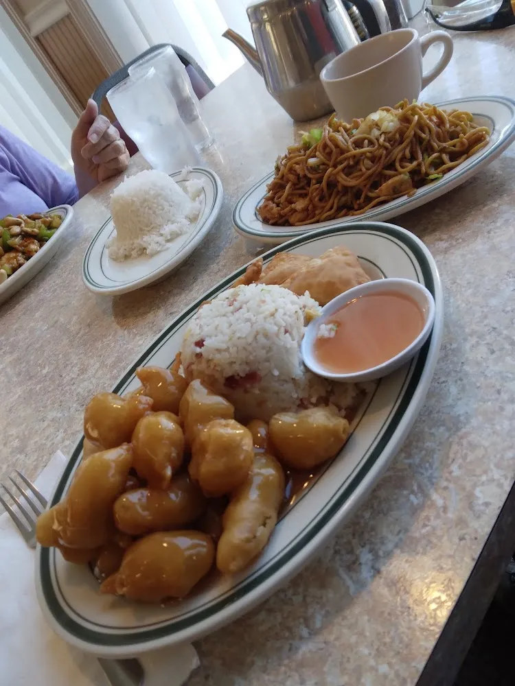 5 Orange Chicken Pork Fried Rice Crab Cheese Won Tons